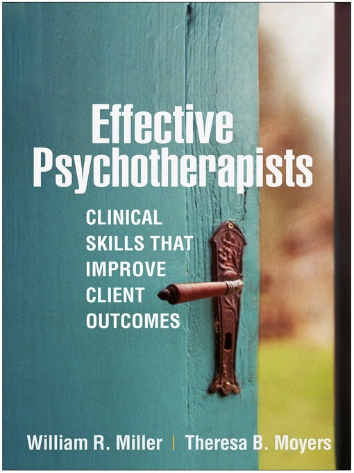 Cover image for Effective Psychotherapists